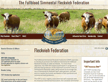 Tablet Screenshot of fleckvieh.com